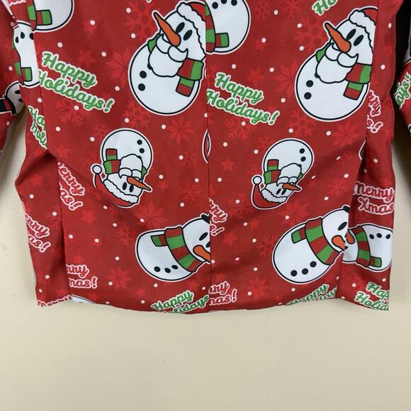 Suitmeister Boys’ M Christmas Blazer – Fun Holiday Party Jacket, Snowman Print - Picture 5 of 13